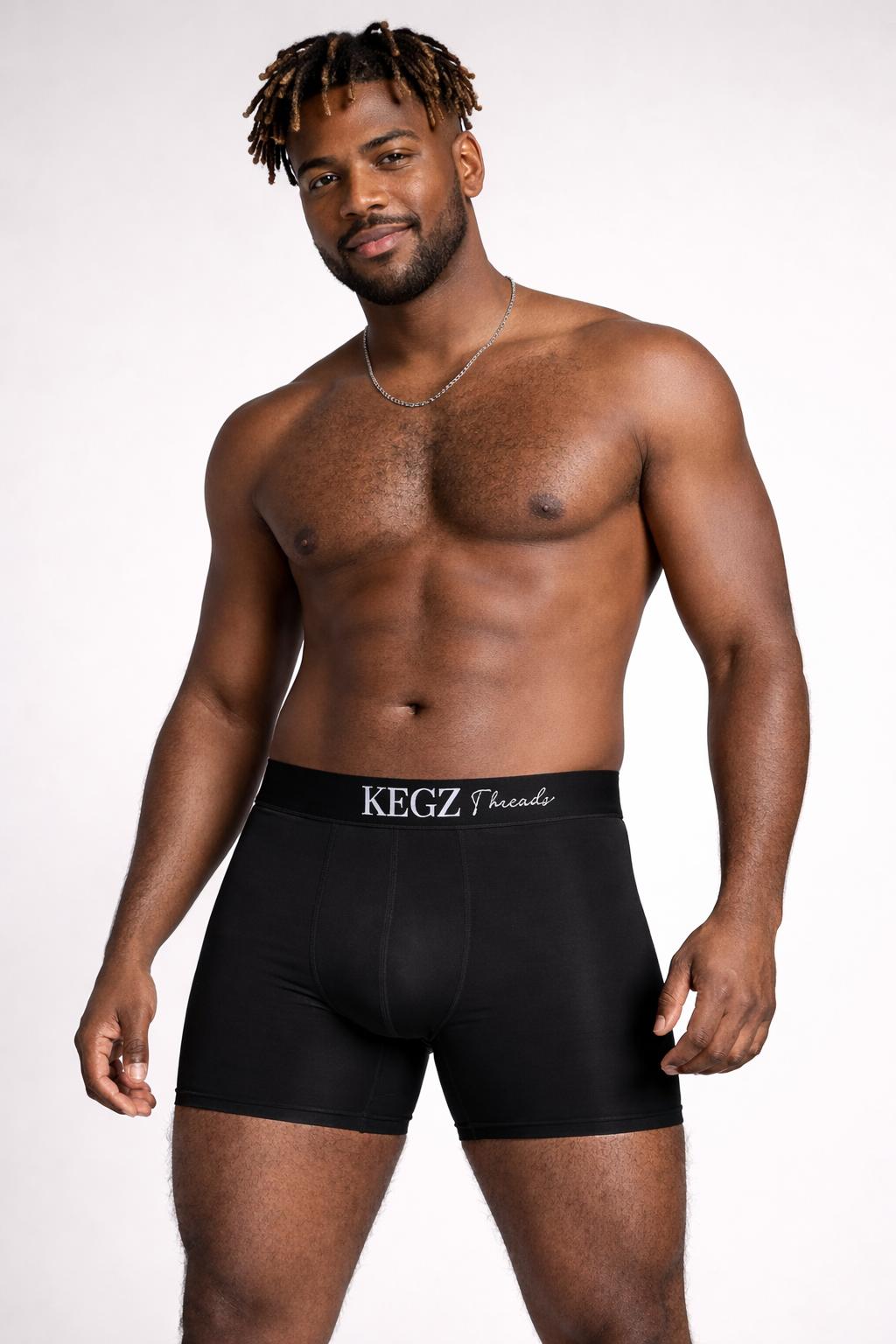 BAMBOO Boxer Briefs With UltraSlip Chafe Free Panels (With Built In Ball Pouch)